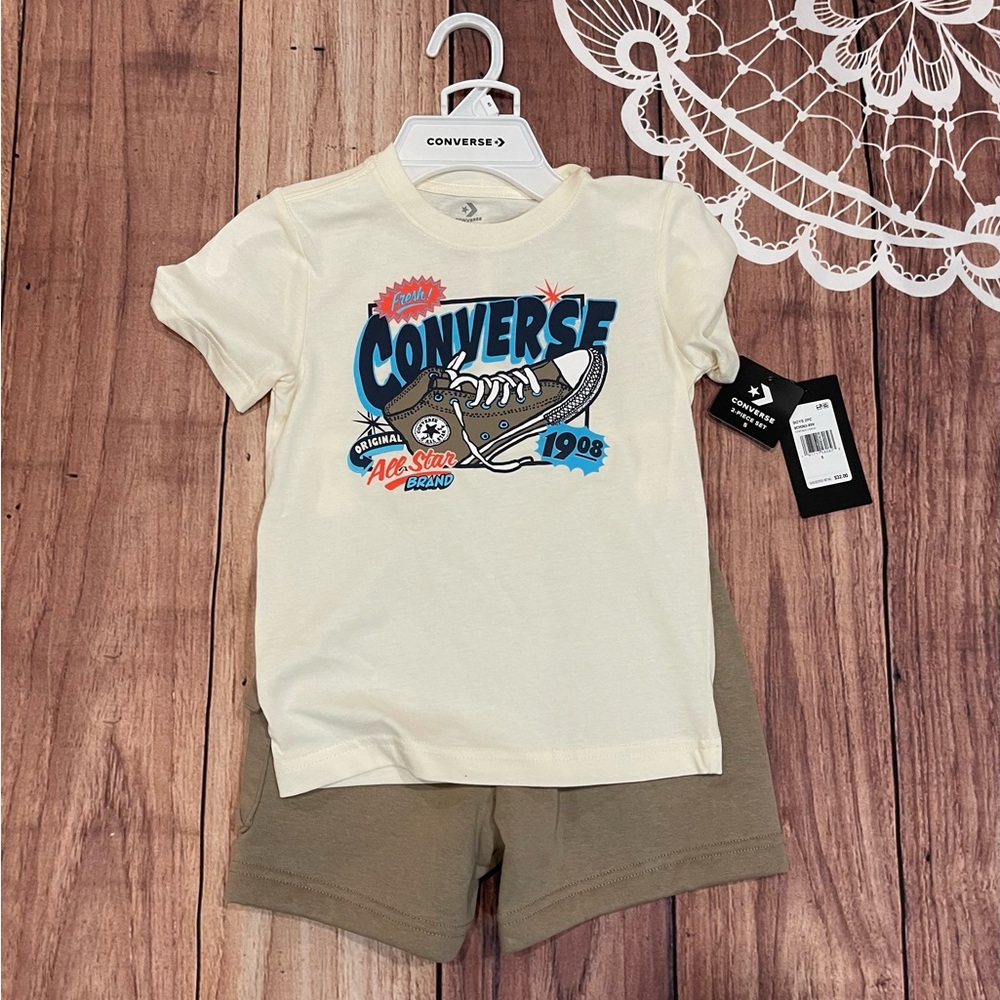 Converse Little Boy Shorts Set Outfit